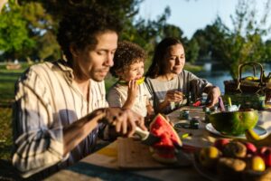 healthy lifestyle with food
