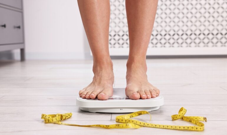 woman or man losing weight